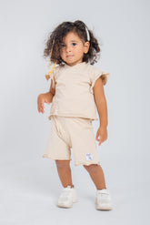 Beige Soft Haven Ruffle Set