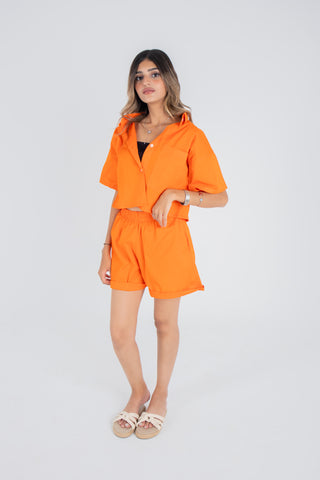 Orange Short Set