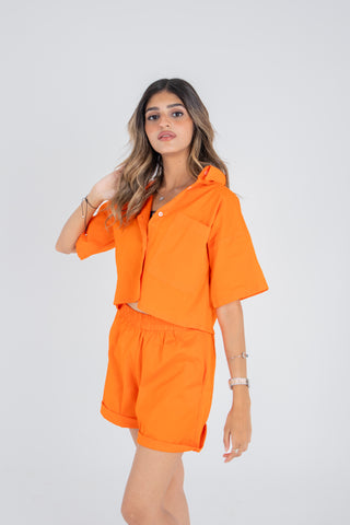 Orange Short Set