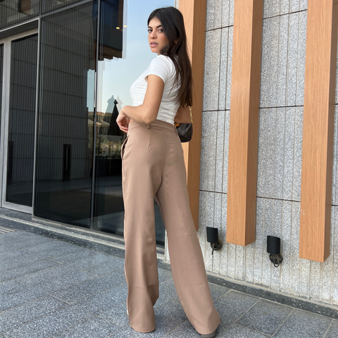 Beige Suit Pants