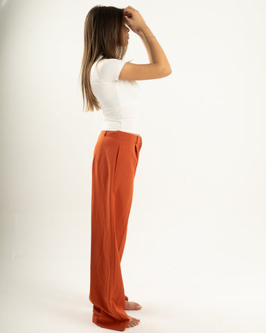 Rust Orange Suit Pants