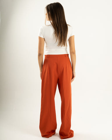 Rust Orange Suit Pants