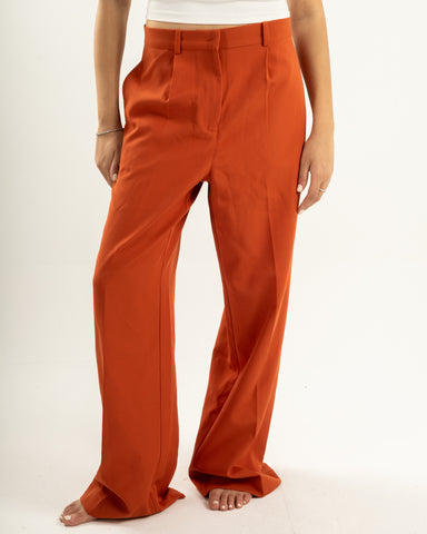 Rust Orange Suit Pants